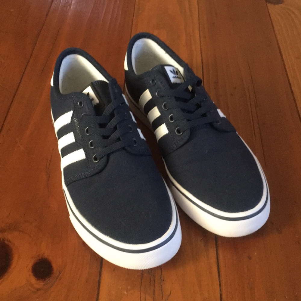 Navy Blue Adidas Skate Shoes